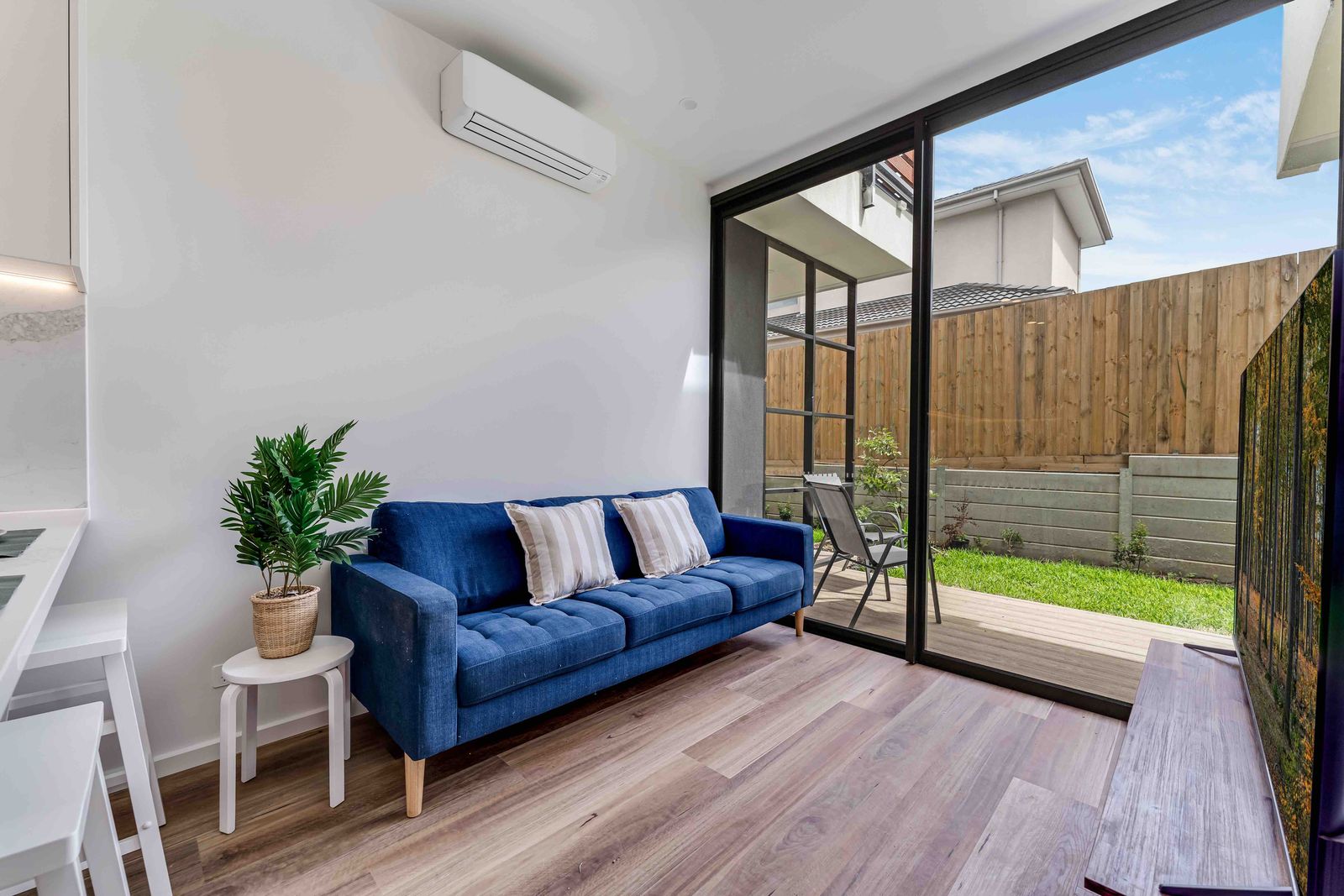 Living area of the purpose-built SDA apartments in Chadstone, Melbourne