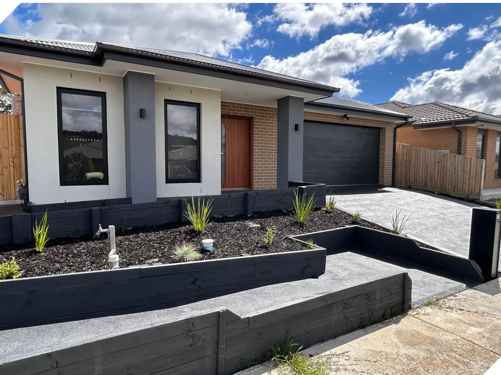 Front of the two participant SDA home in Mernda