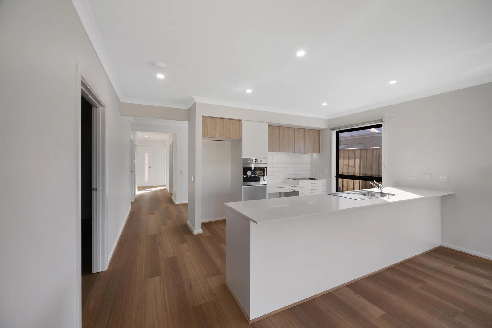 Kitchen with an island bench