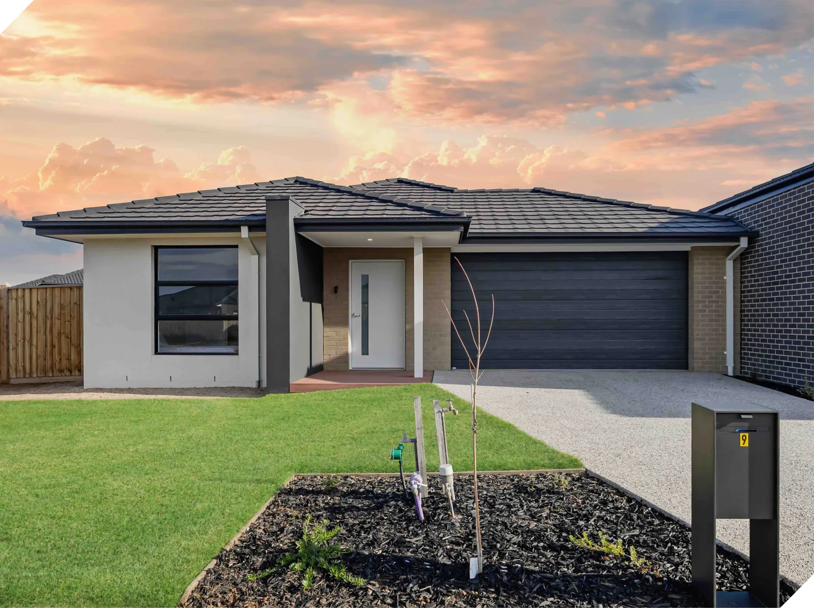 Front of the two participant SDA home in Clyde